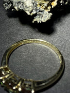 Andesine Trilogy Ring in 10ct Solid Gold– Three Stone Design