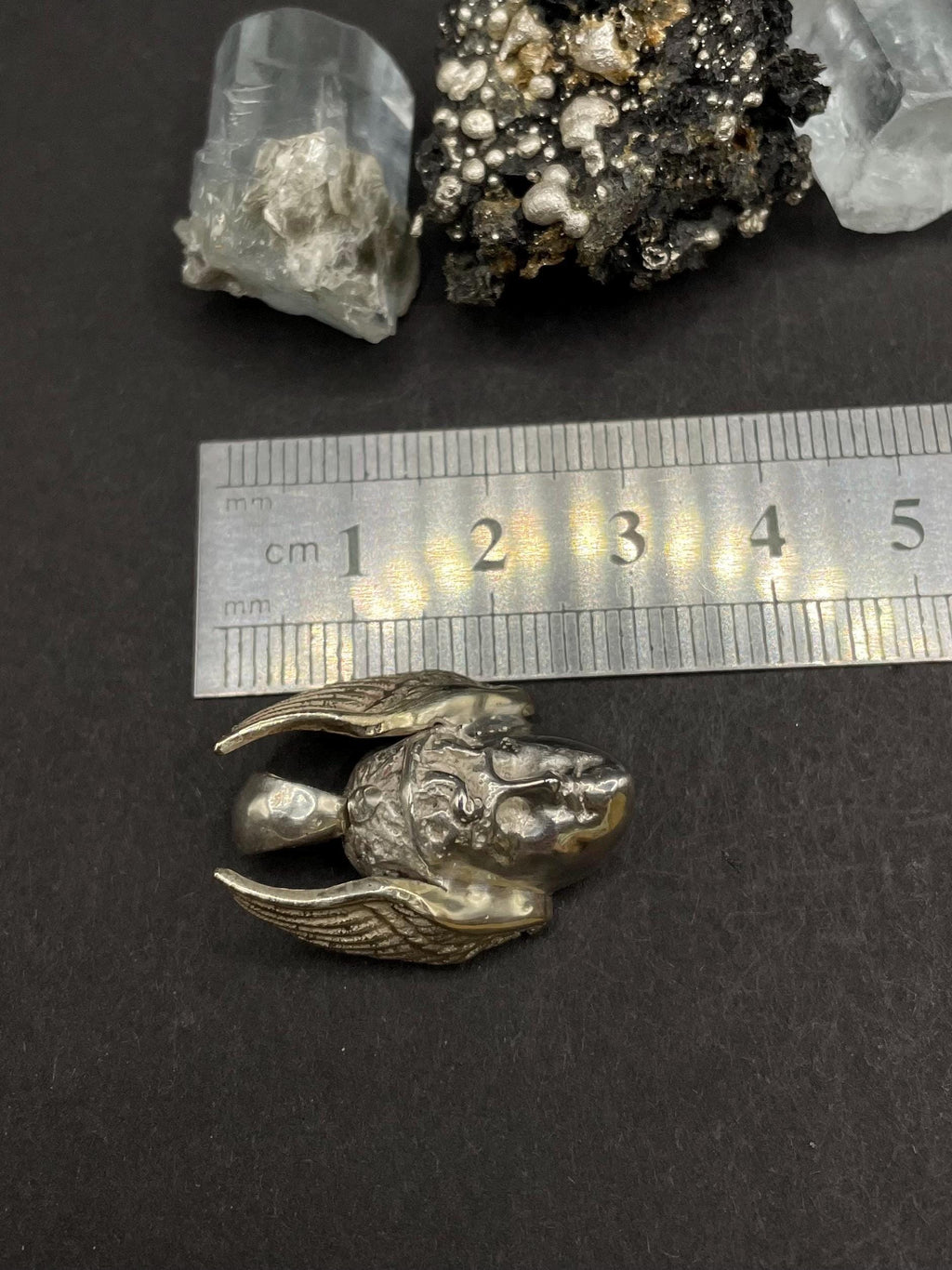 Hermes Head Pendant in 9ct Solid Gold & 925 Silver – Greek Mythology Jewellery