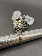 Mystic Topaz Ring with 8 Diamonds in 9ct Solid Gold