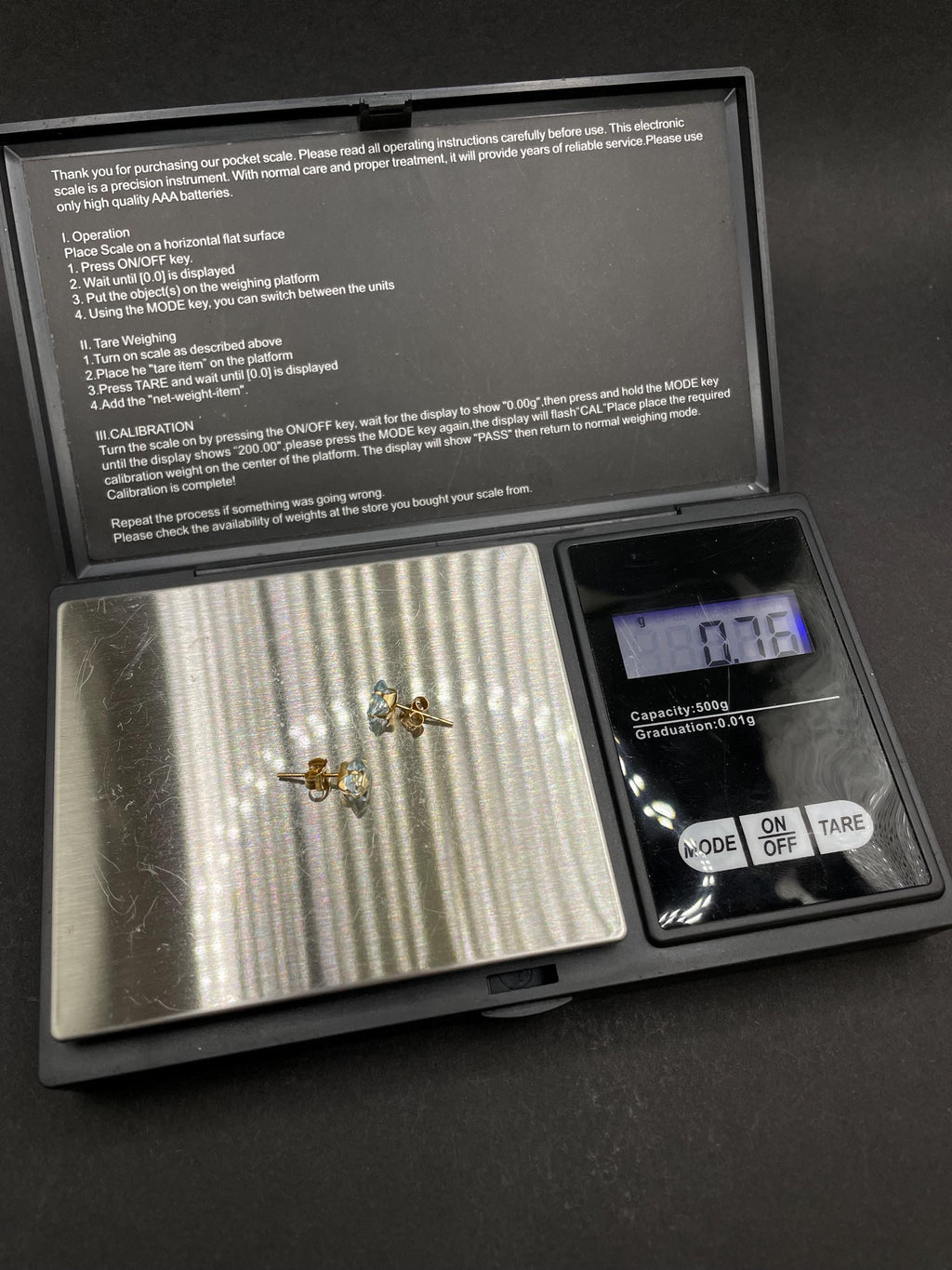 Aquamarine Earrings in 18ct Solid Gold