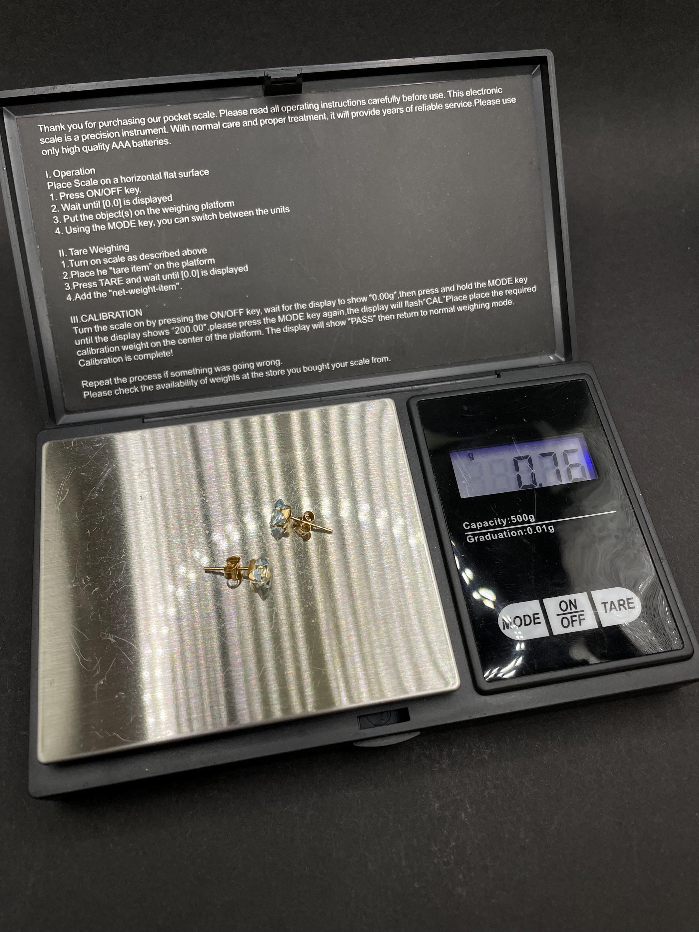 Aquamarine Earrings in 18ct Solid Gold