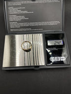 Blue Sapphire & Diamond Ring 9ct Gold