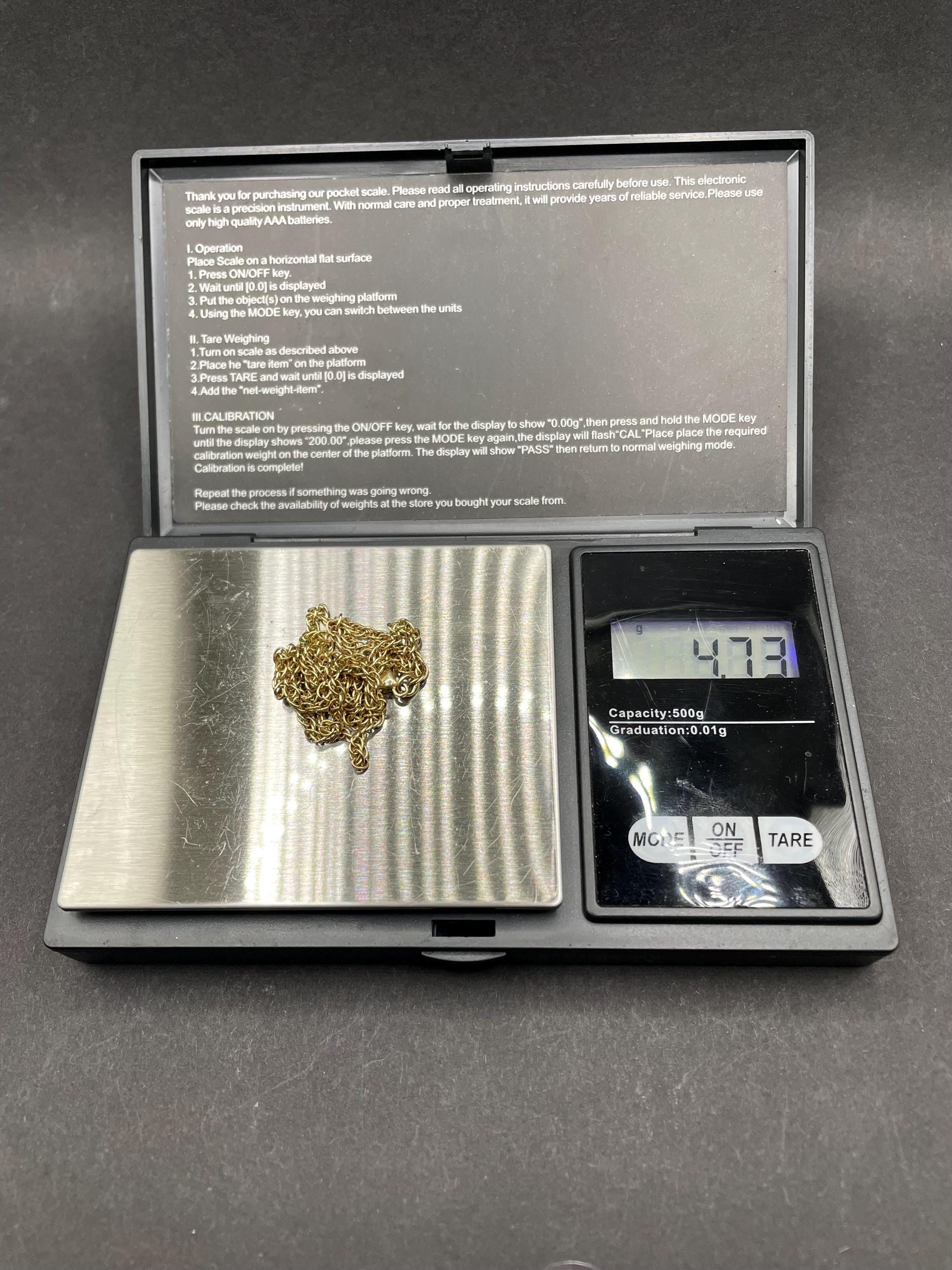 17 inches rope chain in solid gold 9ct