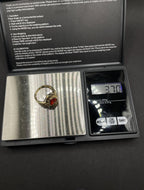 Big Garnet Gold Ring In solid gold 9ct