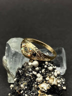 Opal and Sapphire Ring In solid gold 9ct