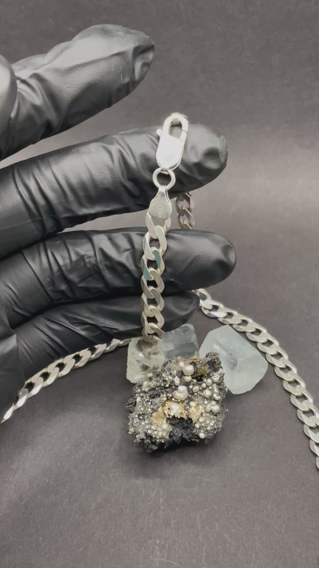 20 inches Curb chain in solid silver 925 7mm / 29.21g